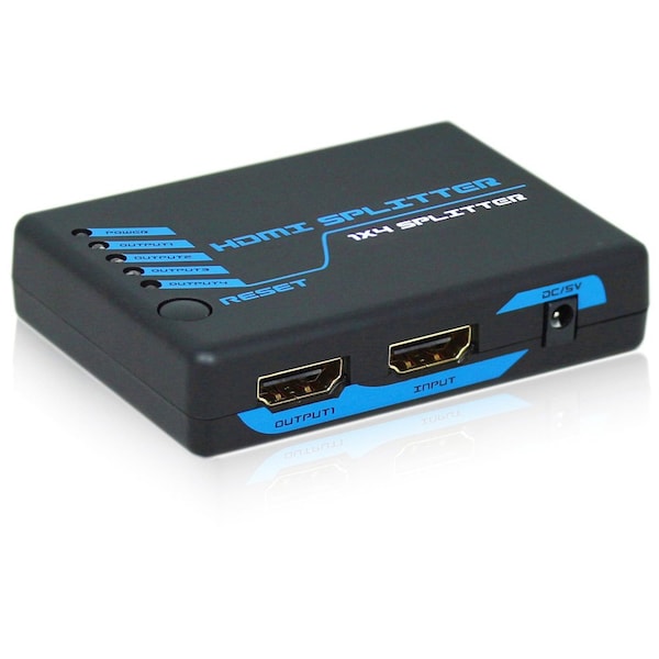 Quest Technology International HDMI 4K2K Splitter, V2.0 (18Gb) - 1X4 Splitter HDI-4214 - main